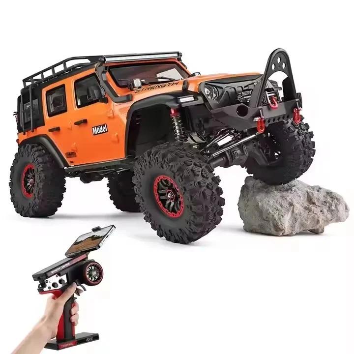 1/10 57CM Large Size Professional Off-road Climbing Car 4WD RC Car With Electric Winch Cruise Control Remote Control Car Toys
