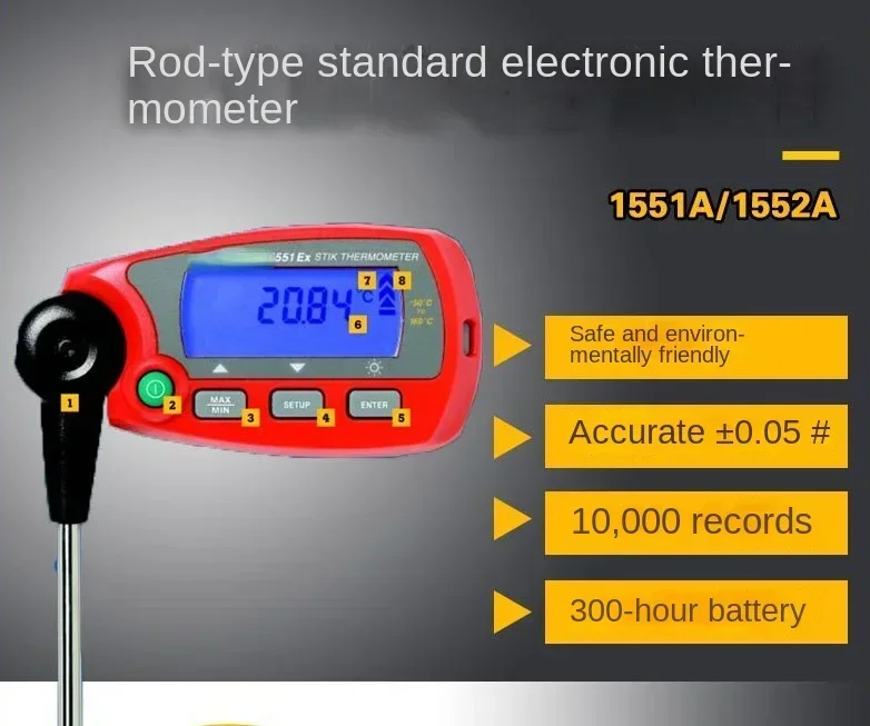 

Suitable For F1552A-12-DL "rod Type" Standard Thermometer 1551a-12-DL