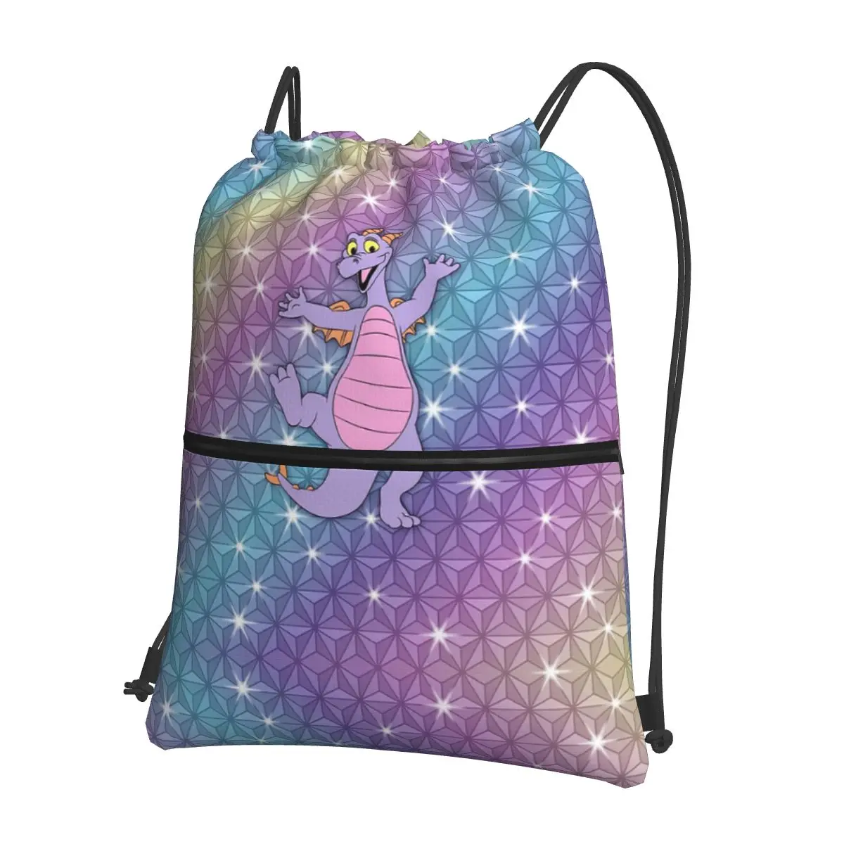 

Рюкзаки Epcot Figment Beacon Of Magic, многофункциональные портативные сумки на шнурке, спортивная сумка, сумки для книг для путешествий, студентов