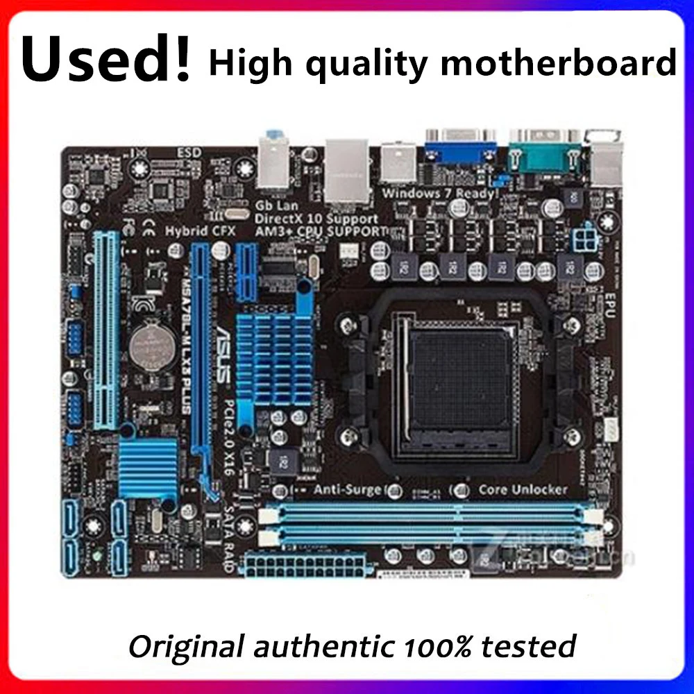 

For ASUS M5A78L-M LX3 plus Motherboard Socket AM3+ For AMD 760G M5A97 970M FX Original Desktop Mainboard M5A78 Used Mainboard