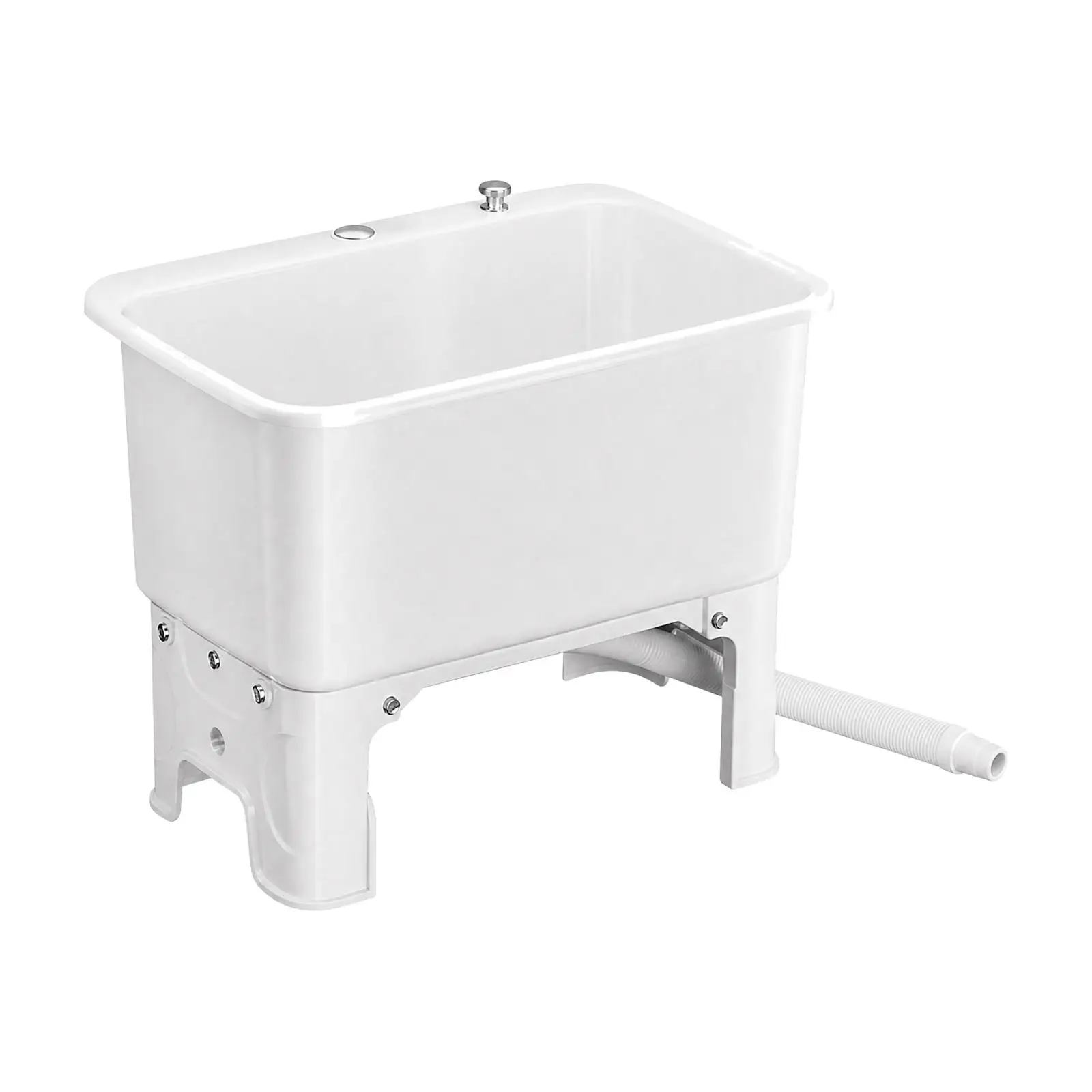 PP Plastic Mop Container with Single-Press Drain Handscomplimentary Wringing Rectangular Mop Container with Drain Hose Reusable
