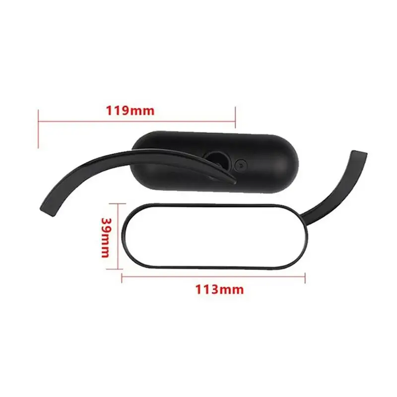 M8 M10 Mini Schwarz Spiegel Motorrad Rückspiegel Für Road King Street Electra Glide Road Glide Dyna Softail1982-2020