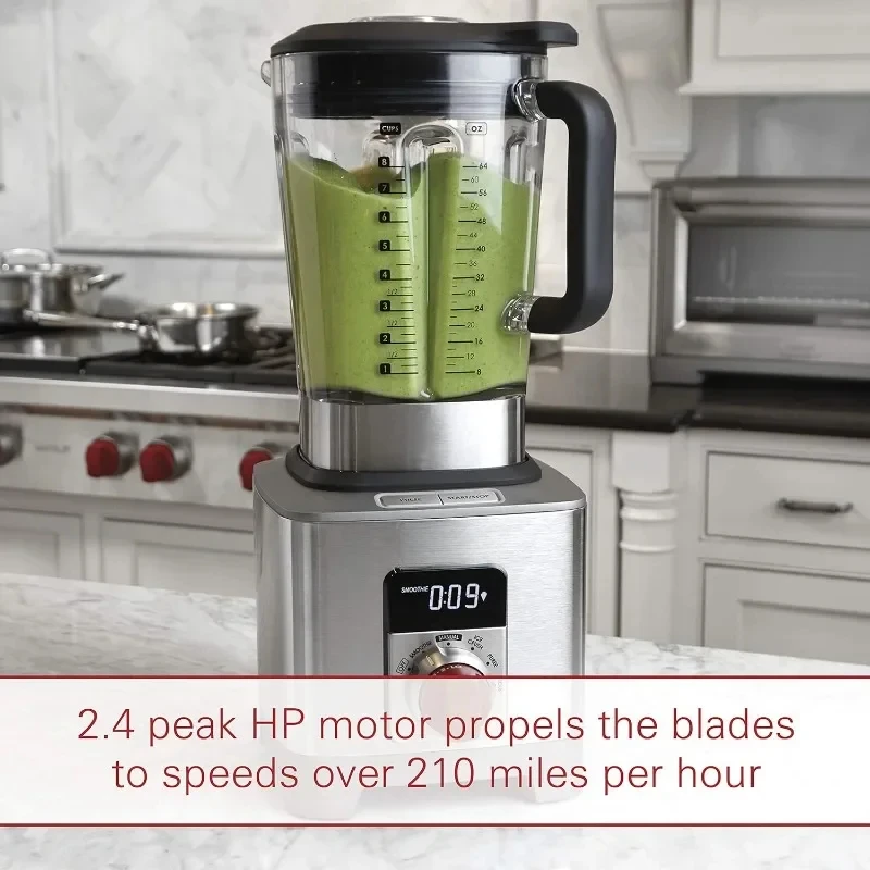 High-Performance Blender, 64 Oz Jar, 4 Program Settings, 12.5 AMPS, Blends Food, Shakes and Smoothies