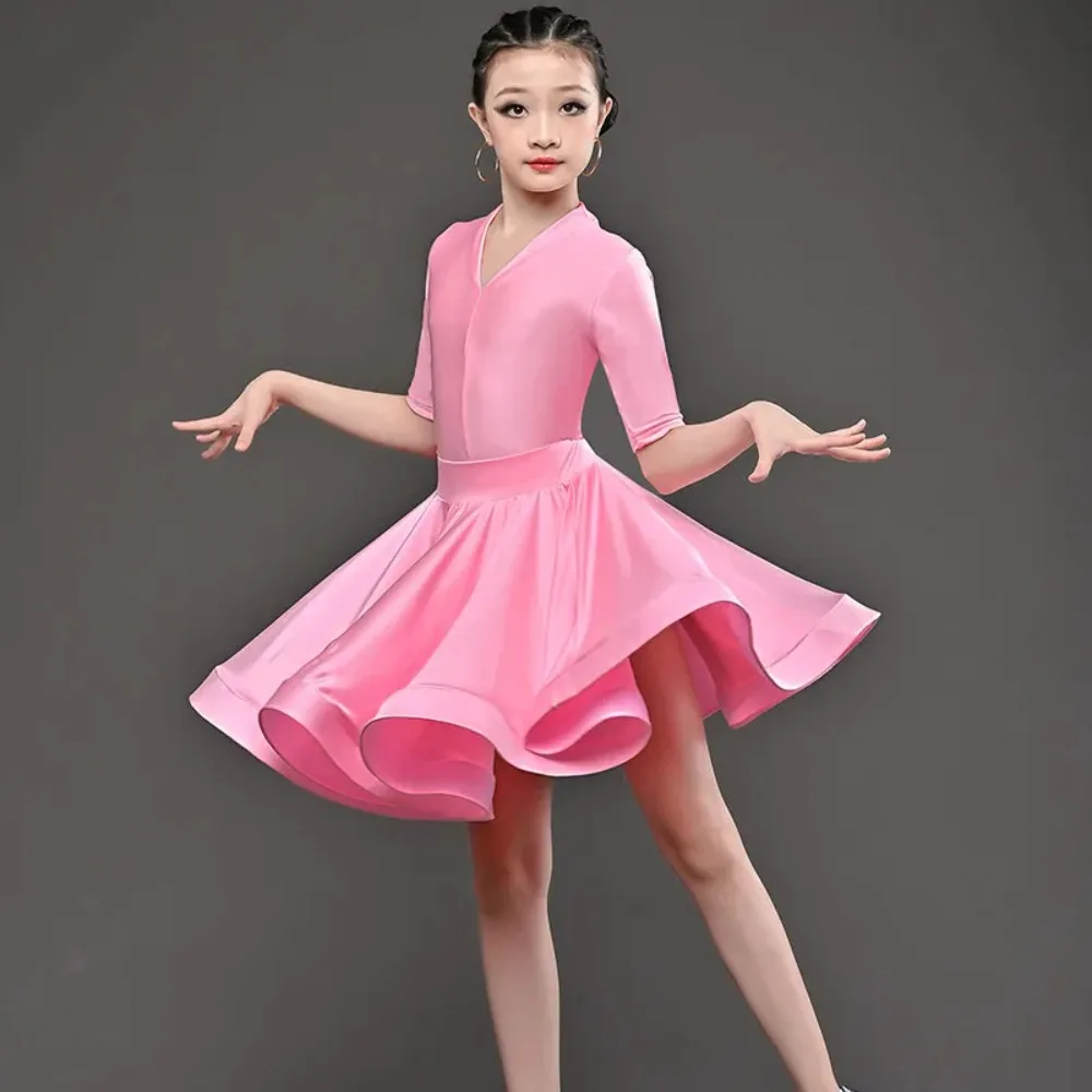 Children Clothing Latin Dance Wear Fringe Skirt Latin Dance Dress Competition Uniform Kids Clothes Stage Performance Costume