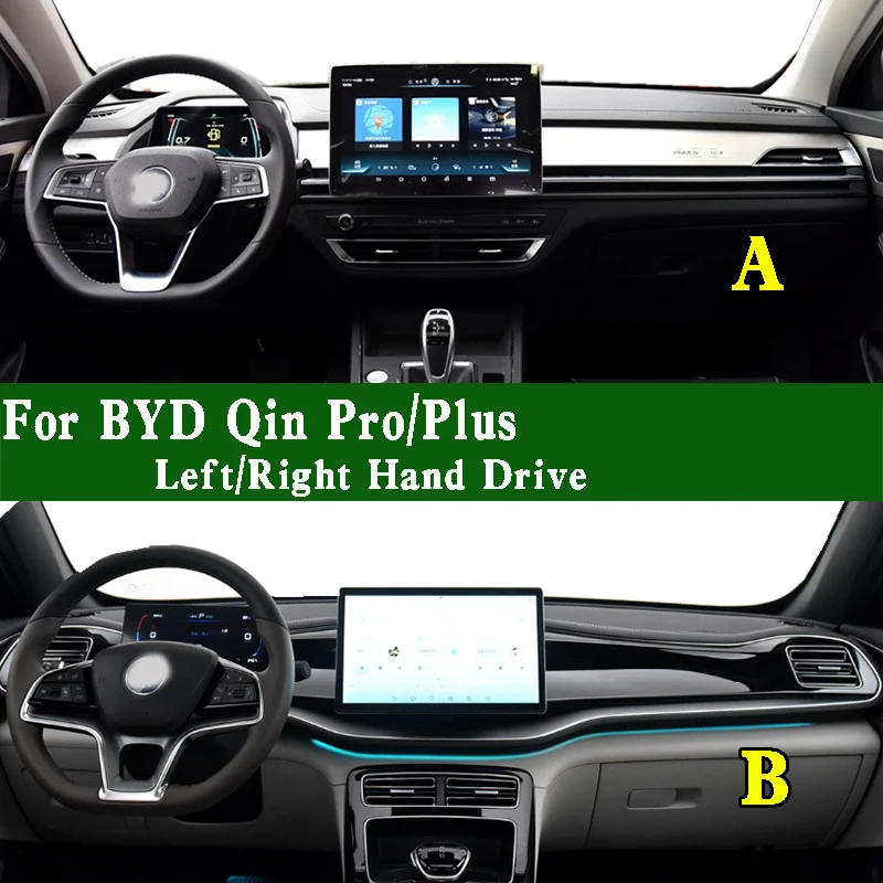 

For BYD Qin Pro Plus EV DMi Accsesories Dashmat Dashboard Cover Instrument Panel Sunscreen Protective Pad Dash Mat Anti-Dirt