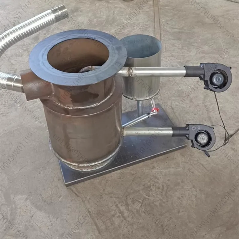 موقد الهواء الساخن طبقة مزدوجة نفايات الهواء الدافئ فرن تبخير الزيت طبقة مزدوجة التدفئة وتدفئة النفايات السريعة #3