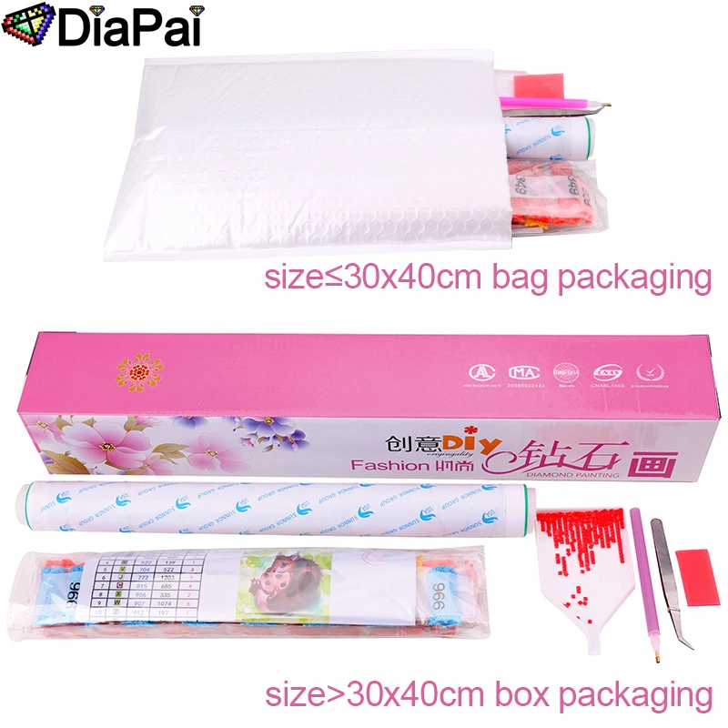 DIAPAI 100% Full Square/Round Drill 5D DIY Diamond Painting \