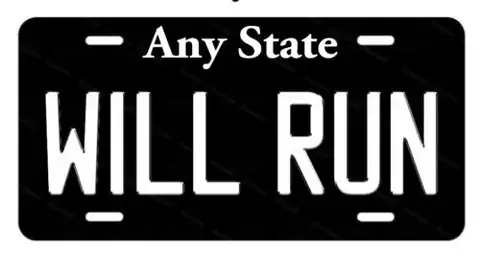 Will Run Any State Personalized Aluminum LICENSE PLATE TAG Auto ATV Motorcycle