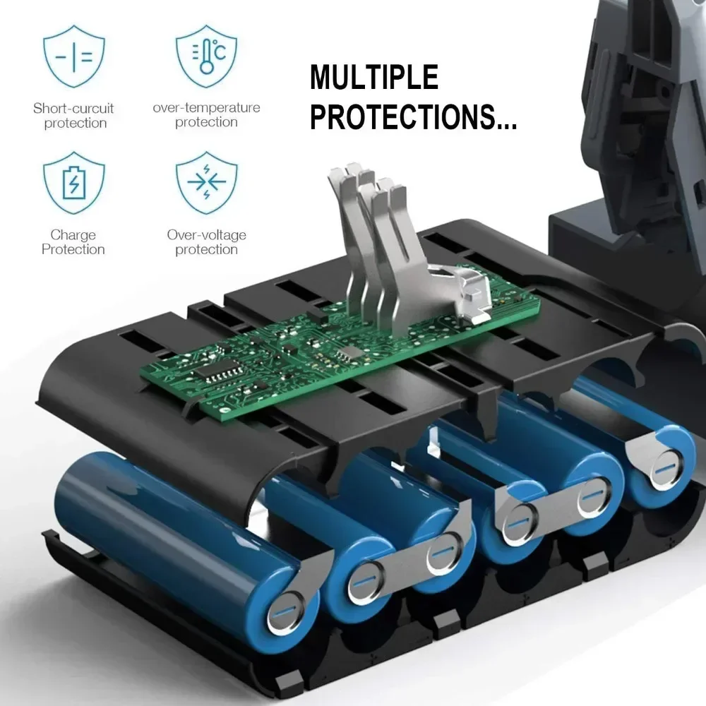 Imagem -03 - Bateria de Substituição para Aspirador de pó Portátil Bateria Sobressalente para Dyson v6 v7 v8 Série V10 Sv12 Dc62 Sv11 Sv10 6.0ah 8.0ah Novo