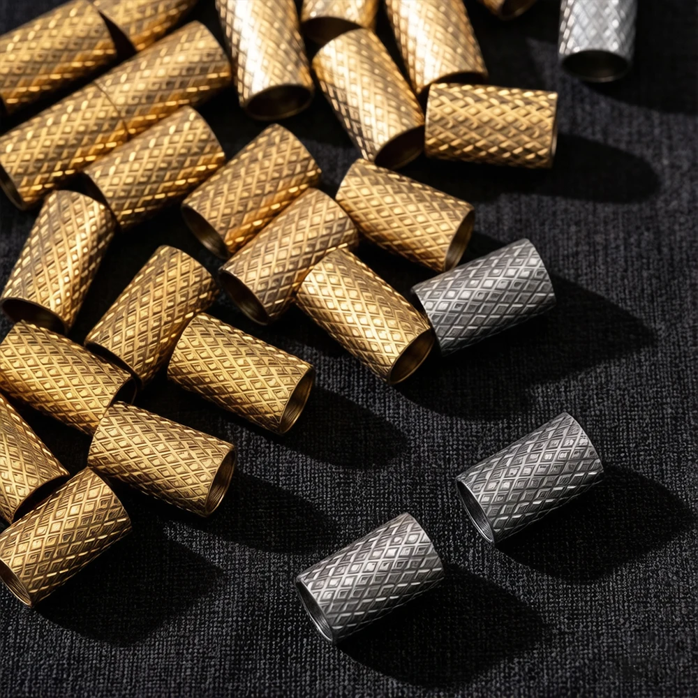 10/20pcs Stainless Steel Big Hole Tube Beads Gold color Spacers Beads For DIY Handmade Jewelry Making Bracelet Necklace Supplies view 4