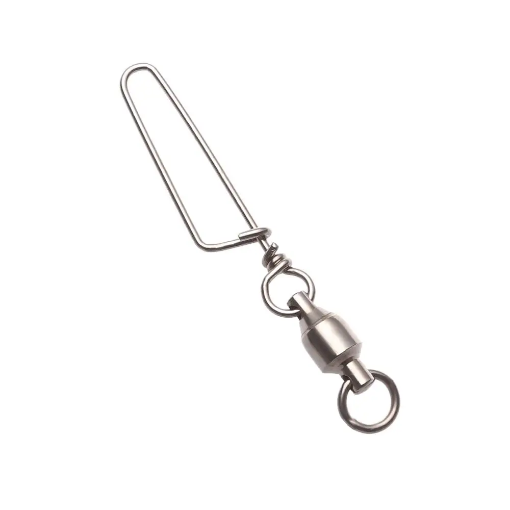 5/10 قطعة موصل الصيد المفاجئة مع حجم الدبوس 0 #   إلى 8 #   الفولاذ المقاوم للصدأ الصلبة حلقة المتداول قطب الثقيلة الكرة تحمل برميل