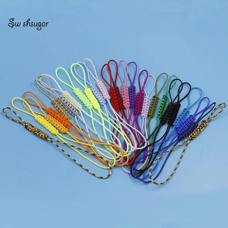 3pcs DIY Charm Pendant String Rope For Cup Bag Phone Keychain Strap Jewelry Craft Findings Hanging Cords 26 Colors Choice