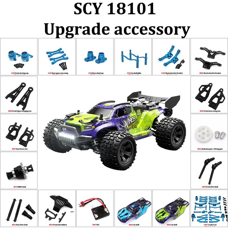 

SCY 18101 Original Factory Parts and Upgraded Parts ESC Gears Automotive Bushings Steering Cups Steering Tie Rods Drive Shafts