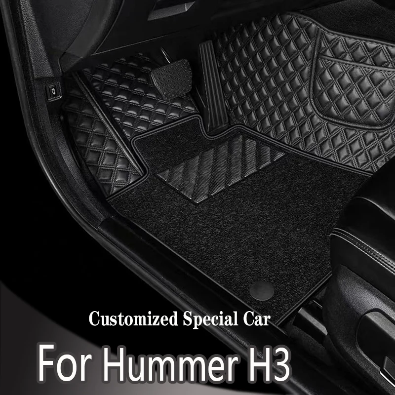 

Car Floor Mats For Hummer H3 2008 Custom Auto Foot Pads Automobile Carpet Cover Interior Accessories