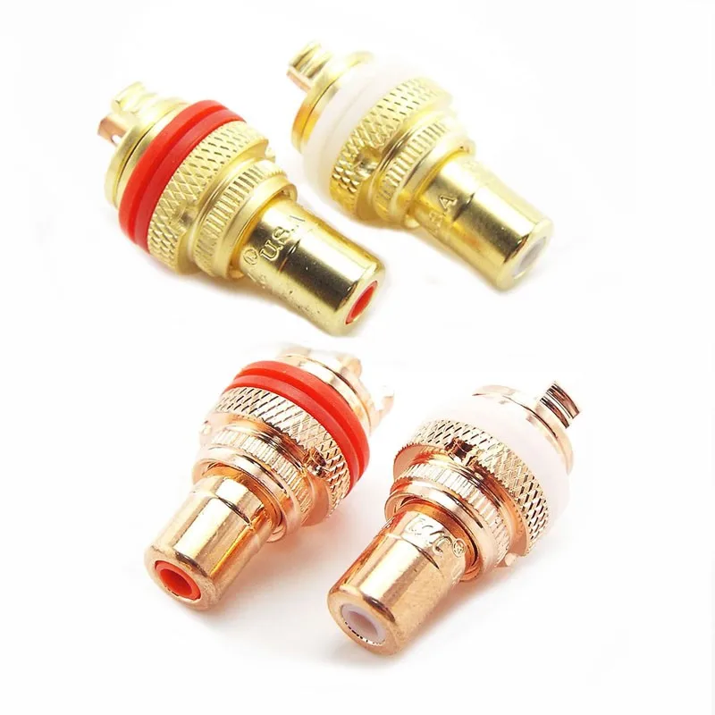 High-end RCA Adapter Jack HIFI Terminals Pom Insulation Socket AV Terminal Phono Audio Video Connector A1