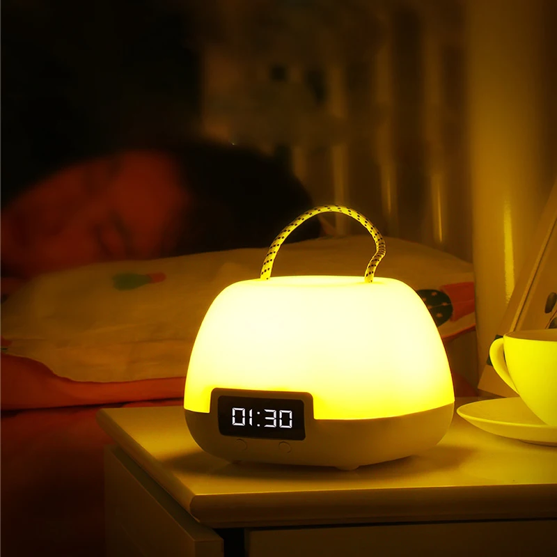 Creative LED Remote Control Night Light Led Night Feeding Light Children's Bedroom Bedside Lamp USB Rechargeable Desk Lamp