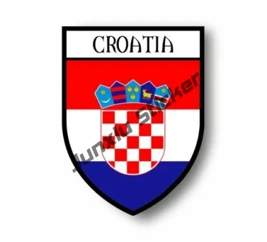 Creative Croatia Car Sticker Map Decal Flag Accessories Croatia Football Croatia HR Flag Country Code Waterproof Vinyl Decal