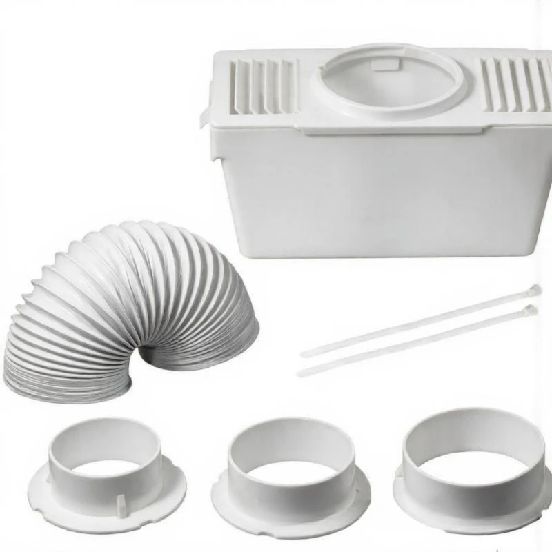 Clothes Dryer Air Duct Box, Vertical & Horizontal Dryer Wind Box Accessory for Damp Weather