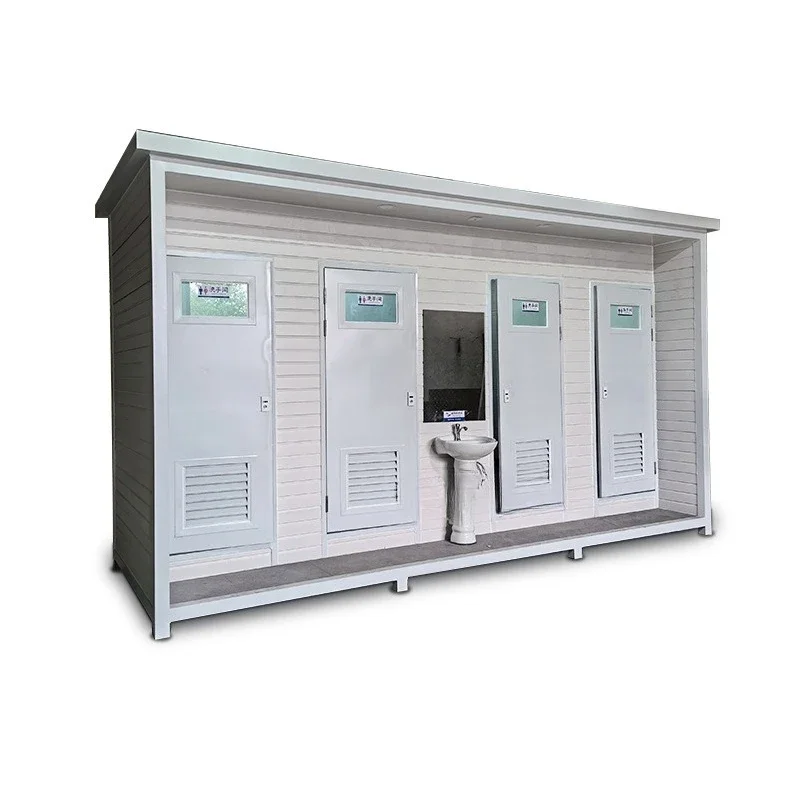 Outdoor spot finished mobile toilet toilet, simple and environmentally friendly public toilet on the construction site
