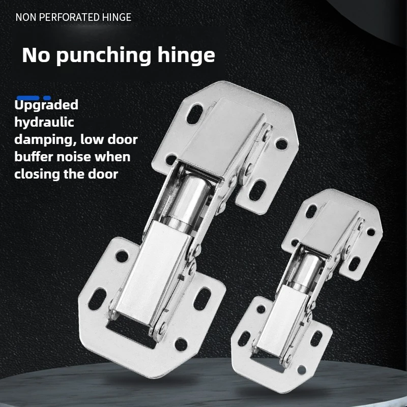 No-Drill Slot Hinge - 3-Inch and 4-Inch Heavy-Duty Frog Hinges for Cabinet Doors and Mahjong Tables