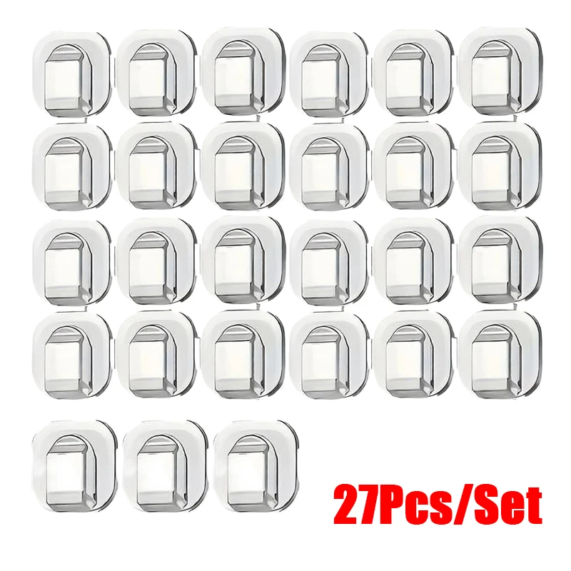 

Self Adhesive Cable Organizer Hook Light String Clip Clear Outdoor String Lights Clips Outdoor Waterproof Light Strip Rope Fixer