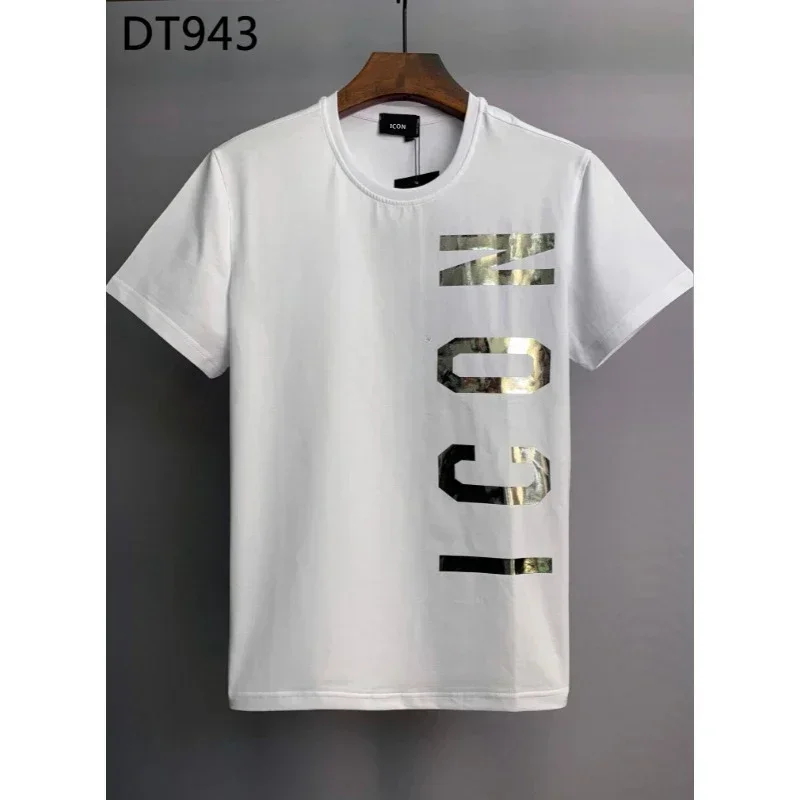 

Футболки Top 2025 ICON, футболка в стиле хип-хоп, хлопковая мужская футболка Dsq2, летняя мужская футболка, хлопковые футболки, футболка в стиле хип-хоп, футболка для мальчиков