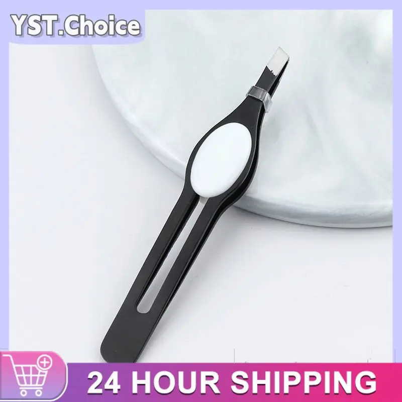 Professional Versatile Easy To Use Precise High Quality Stainless Steel Slanted Tweezers Precision Hair Remover Trending Sleek