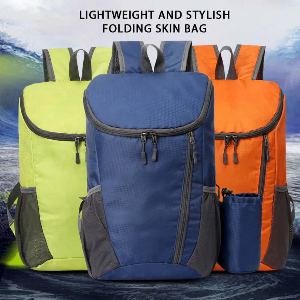 Foldable Backpack Camping Hiking Ultralight Travel Daypack Bag Outdoor Mountaineering Sports Bag Leisure Traveling Backpack