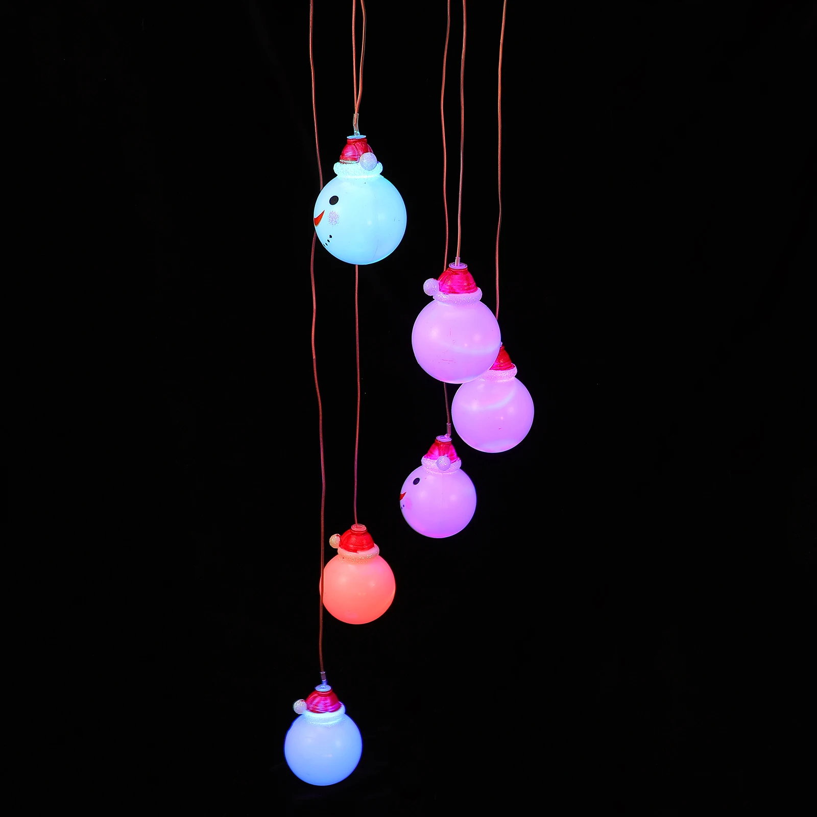 

Snowman LED Light String Christmas Solar Hanging Decor Powered Wind Chimes Lamp