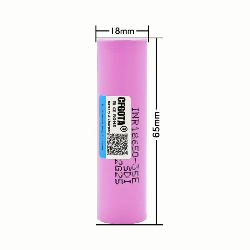 18650 Battery 35E 3.7V 3500mAh Discharge 18650 Li-ion Battery 3.7v INR18650-35E Rechargable Battery for Flashlight