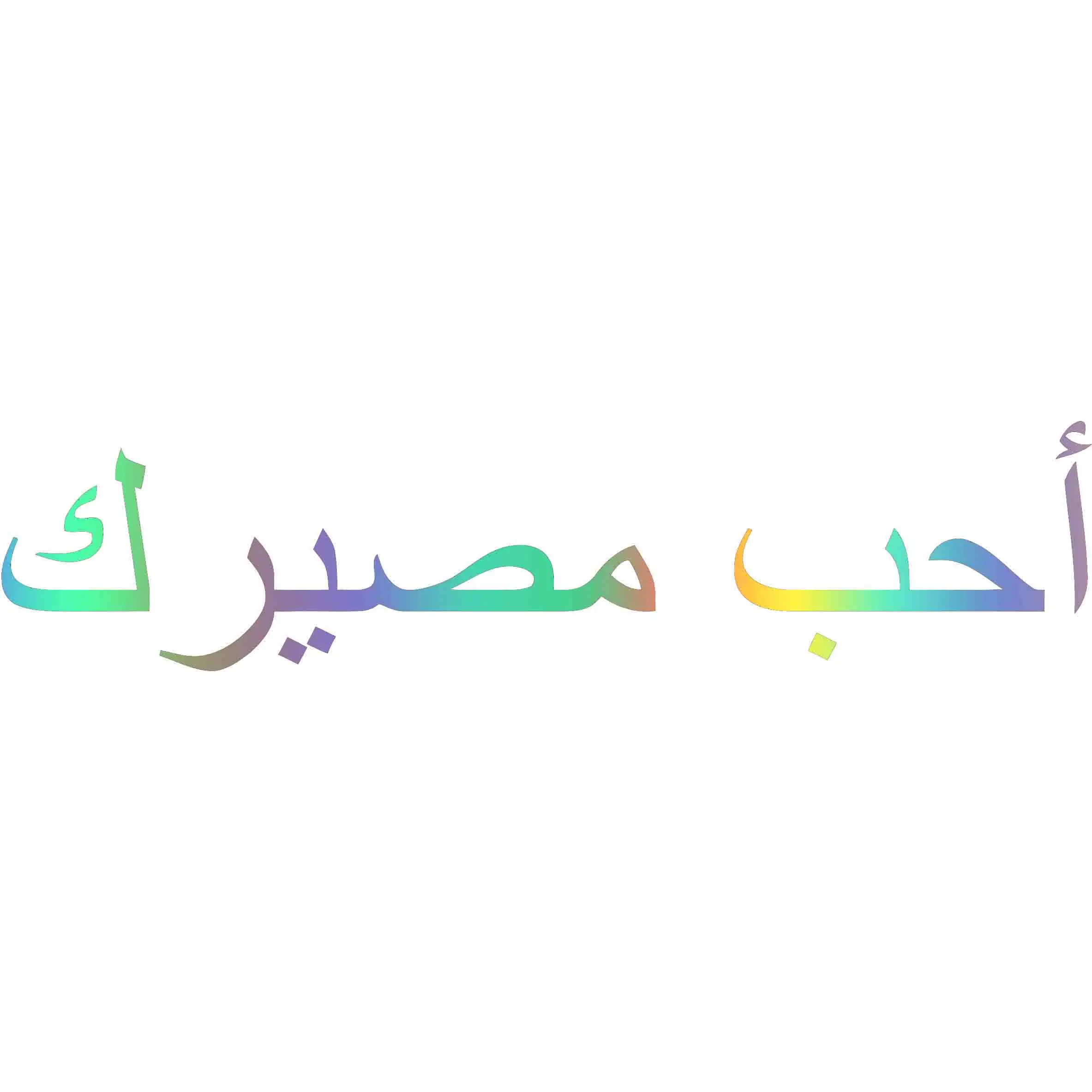 

Personality Car Sticker I love your fate أحب مصيرك Vinyl Decal