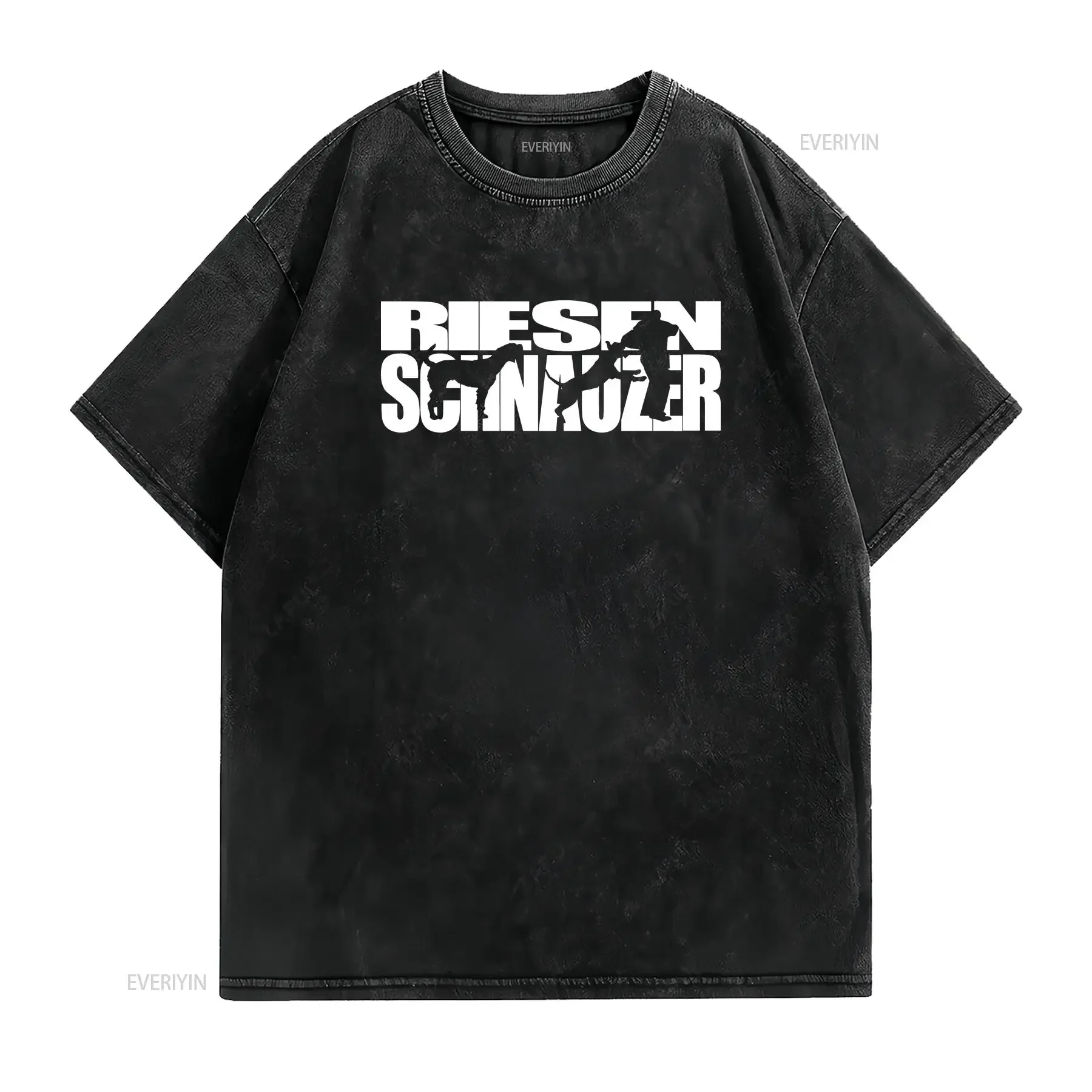 THS T Shirt dogs dog GIANT SCHNAUZER sports protective service Siviwonder vintage Washed homme designer clothes streetwear
