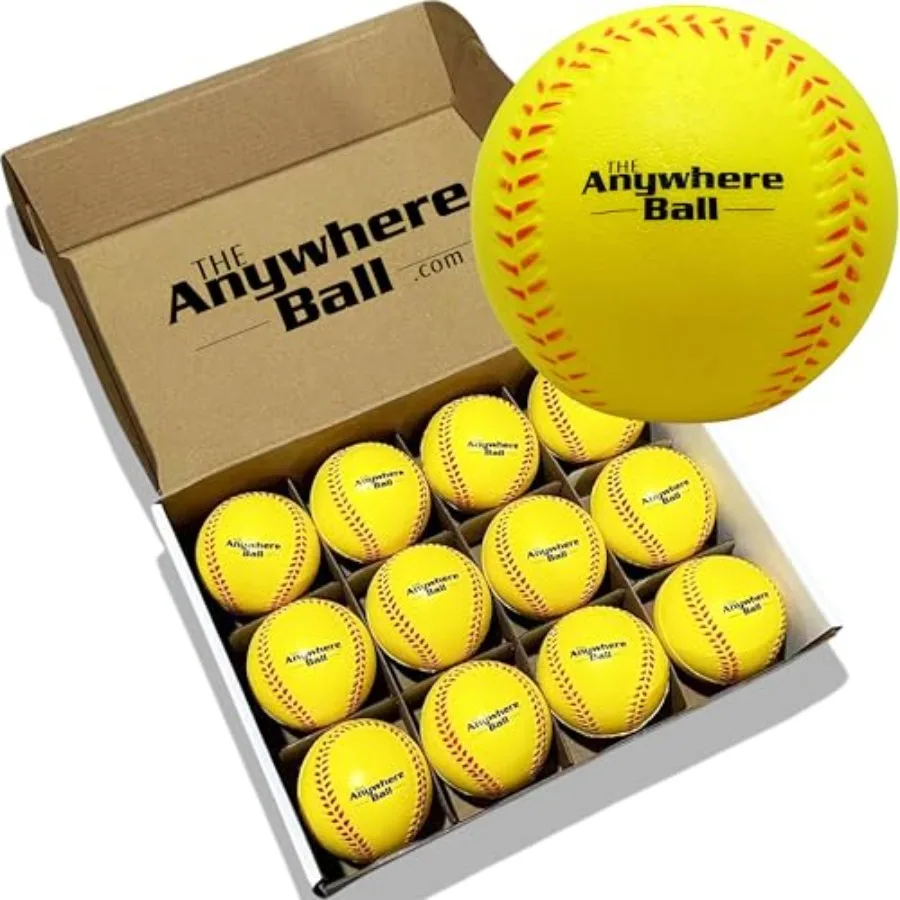 

The Anywhere Ball Baseball/Softball Foam Training Ball 12 Pack