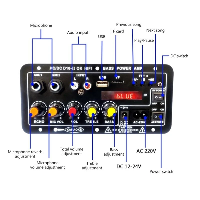 

090F Amplifier Board for DIY Audios Immerse Yourself in Quality Sound with This Amplifier Board Perfect for Music Enthusiasts