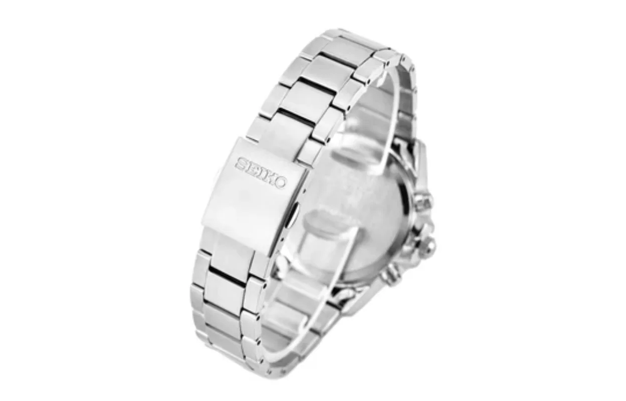 SEIKO Original Men Watch 40mm SSC033J1 Solar Series Simple Business Men\'s Watch Large Second Hand Timing Birthday Gift