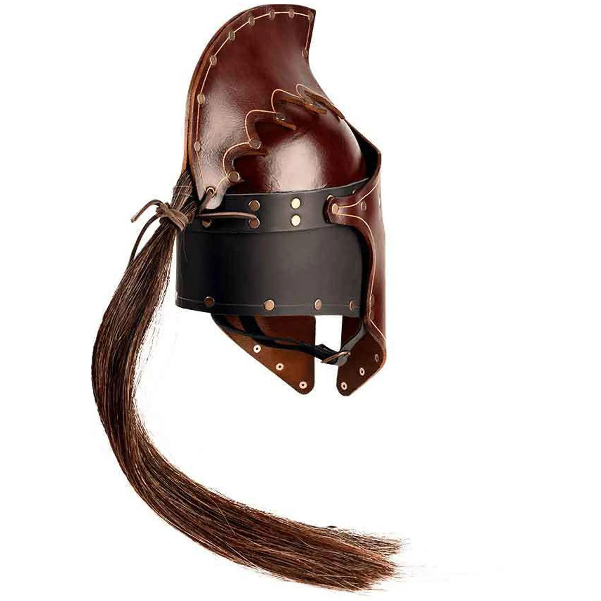 Warrior Gladiator Helmets Halloween Cosplay Medieval Renaissance Imperial Guard Costume Movie Character Mask Adult Kid Helmet view 2