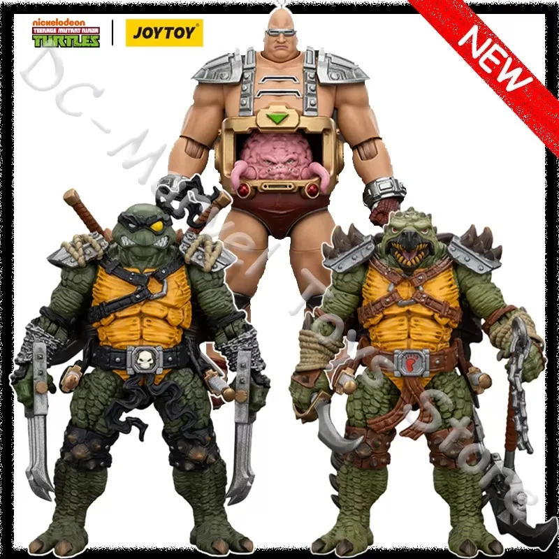 In Voorraad JOYTOY TMNT 1/18 Tmnt-Krang Tmnt-Tokka Tmnt-Slash Turtles Action Figure Aangepaste Gift Speelgoed
