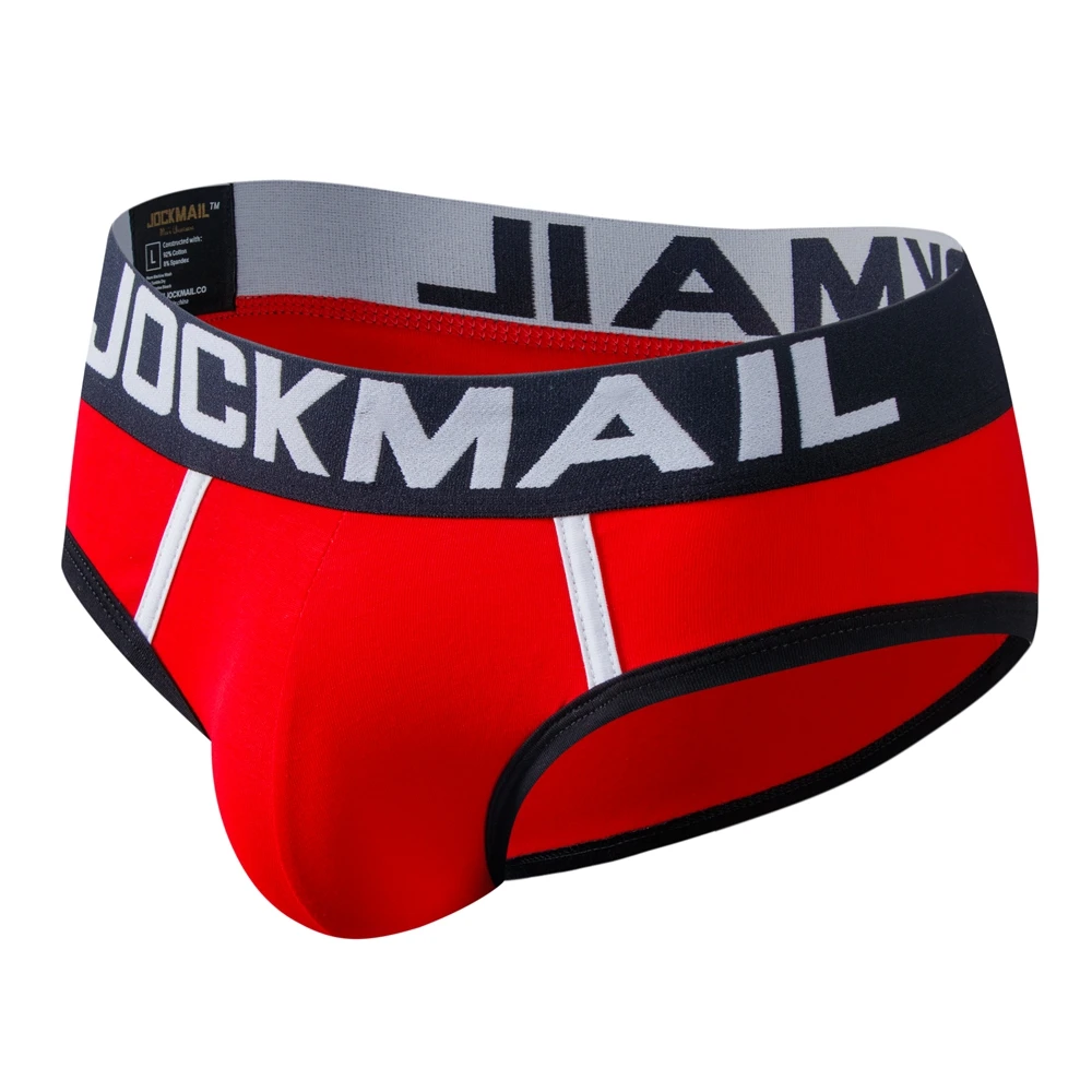 JOCKMAIL Brand Sexy Mens Underwear Briefs slip homme Low Rise U convex penis Male panties Gay Underwear Breathable Cotton