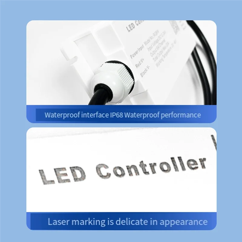 GROCE-Tuya WIFI DC12V 24V LED Strip Waterdichte Controller IP68 Regenbestendig Met Tuya Voice Afstandsbediening