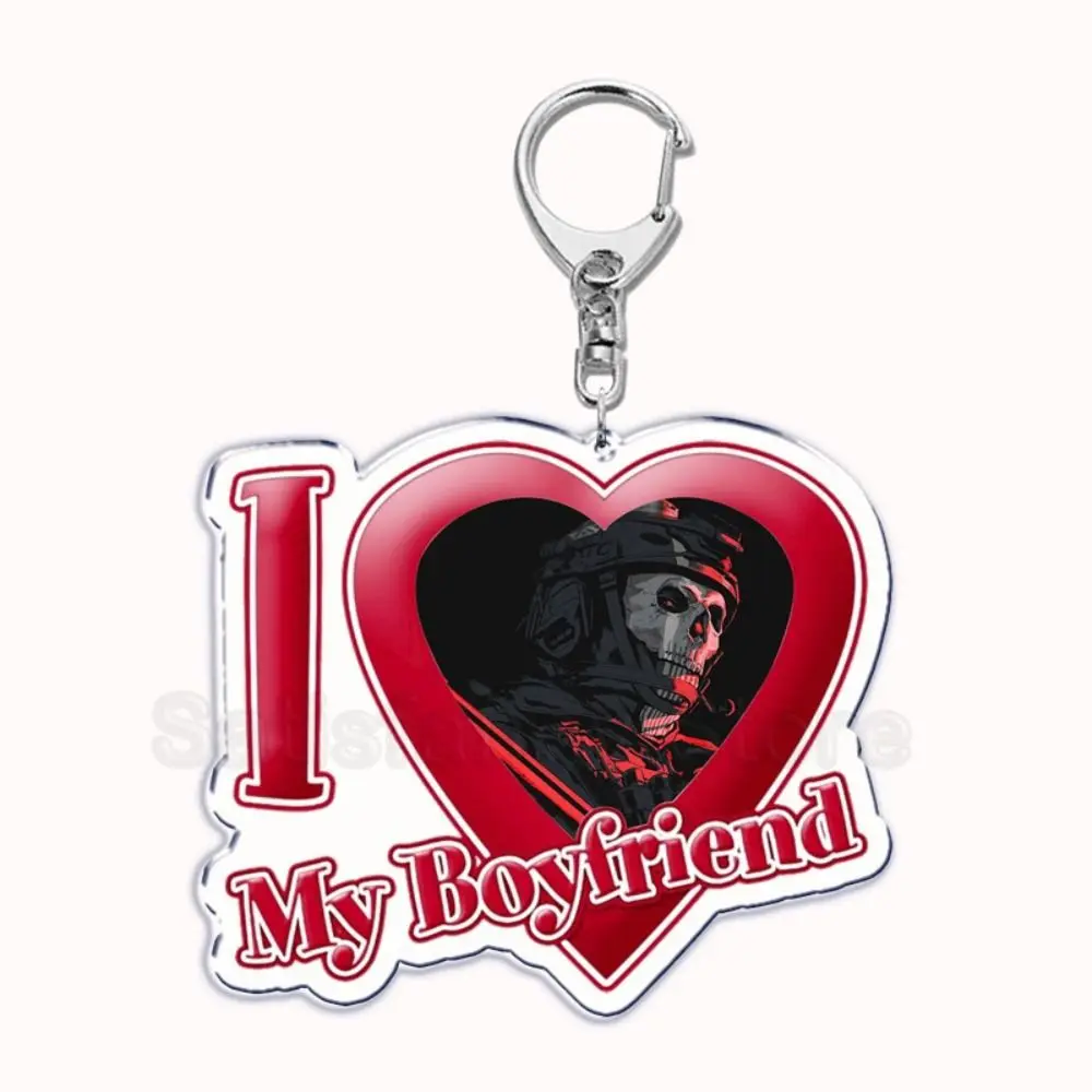 

Red Heart I Love My Boyfriend Keyring Girlfriend Oppenheimer Heart Acrylic Key Chain Creative Acrylic Red Heart Key Ring Gift