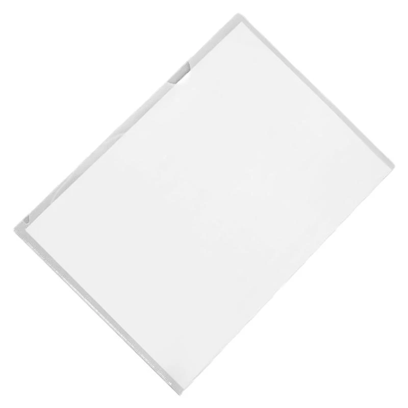 6 cores A 4 mangas plástico L Pasta Placa Plástico para proteção documentos
