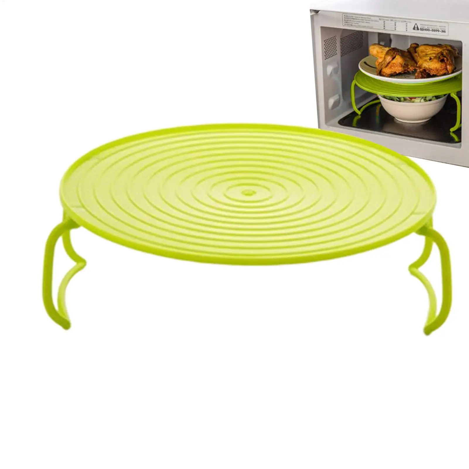 Multi Functional Microwave Oven Heating Layered Steaming Tray Double Layer Rack Bowls Holder Organizer Tool Kitchen Accessories