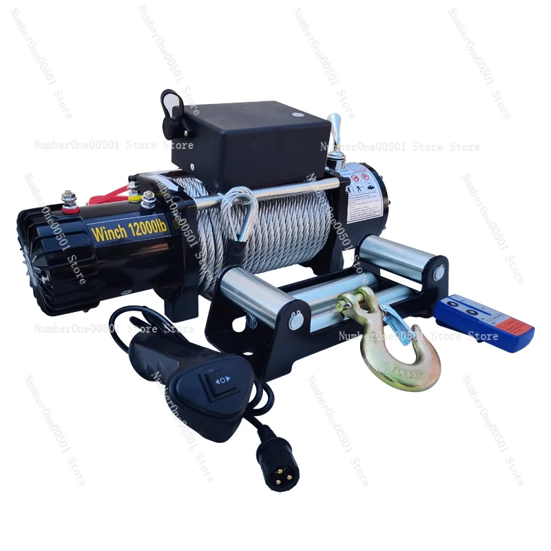 

12V Electric Winch 3000 lbs Portable Car Hoist for Lifting Small Truck Winch with Remote Off-Road Recovery Heavy Duty ATV Winch