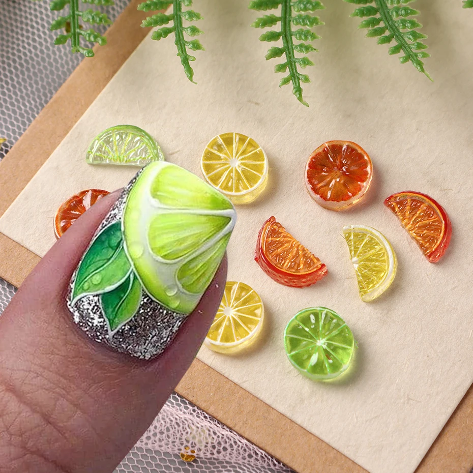 30/50 szt. Letnie ozdoby do pa – Nail Art Yellow recenzja i cena
