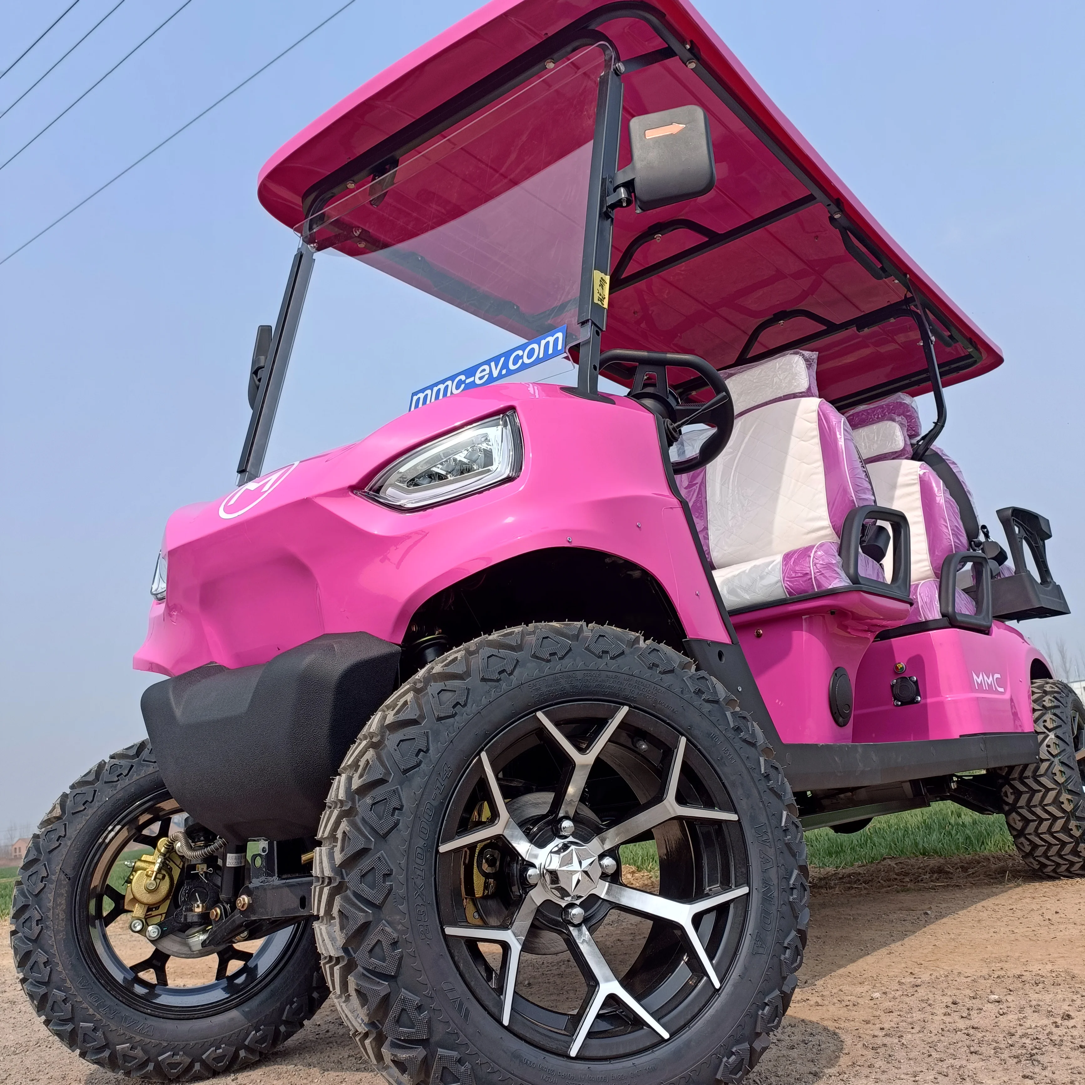 

Custom Electric Sightseeing Bus Off Road Buggy 2+2 Seats 4 Seater 30% Climbing Slope Golf Cart Manufacturer