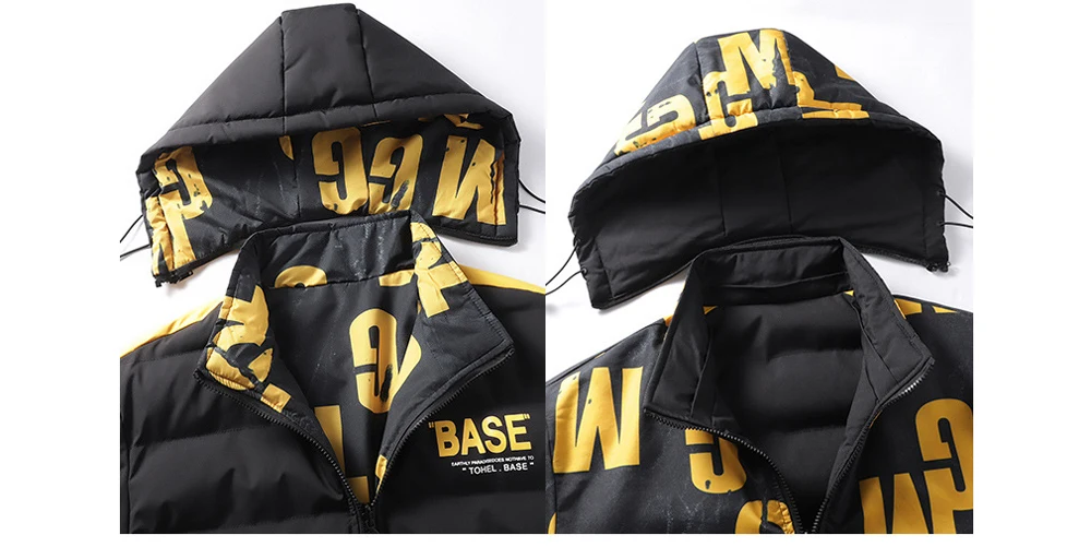 DIMUSI Winter Men Padding Jacket Fashion