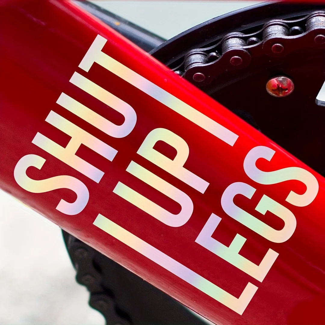 

Виниловые наклейки «Заткнись» — для горного велосипеда и мотоцикла, вдохновляющие, креативные, водонепроницаемые, не выцветают