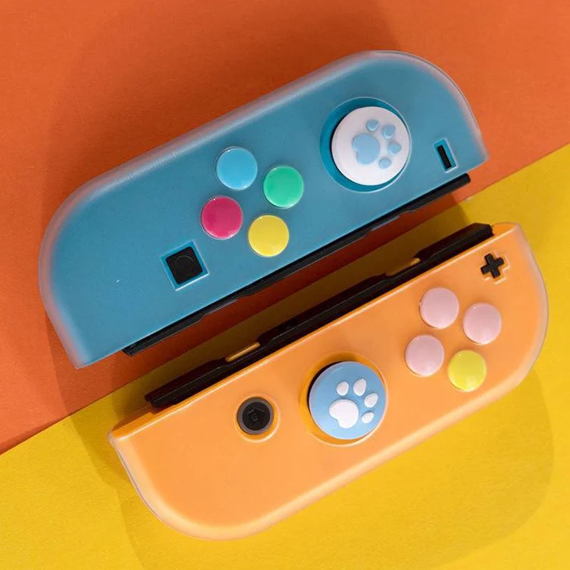 Прозрачный блестящий защитный чехол для контроллера Nintendo Switch 2/NS Oled Joy-Con, блестящий матовый мягкий протектор из ТПУ