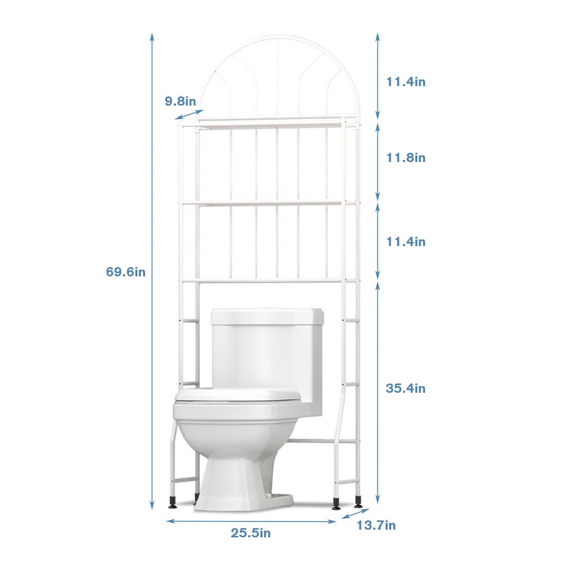 3 Shelf Bathroom Space Saver,Over The Toilet Rack,Bathroom Corner Stand Storage Racks Organizer Accessories,The Washing Machine