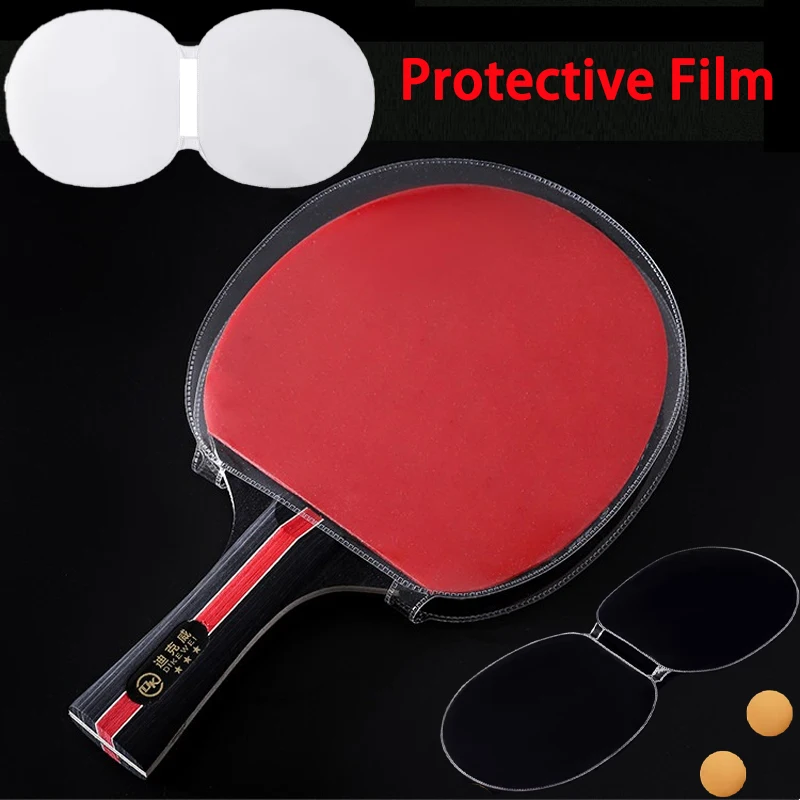 Table Tennis Racket Protective Film Double-sided Sticky Rubber Film Table Tennis Cover Adhesive Astringent Protective Film Care